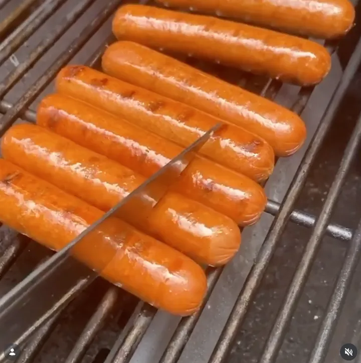 Abeles & Heymann hot dogs sizzling on the grill