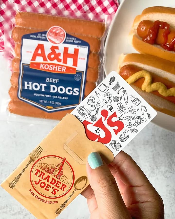 Kosher hot dog pack styled with a deli sandwich